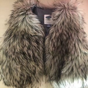 Faux fur vest